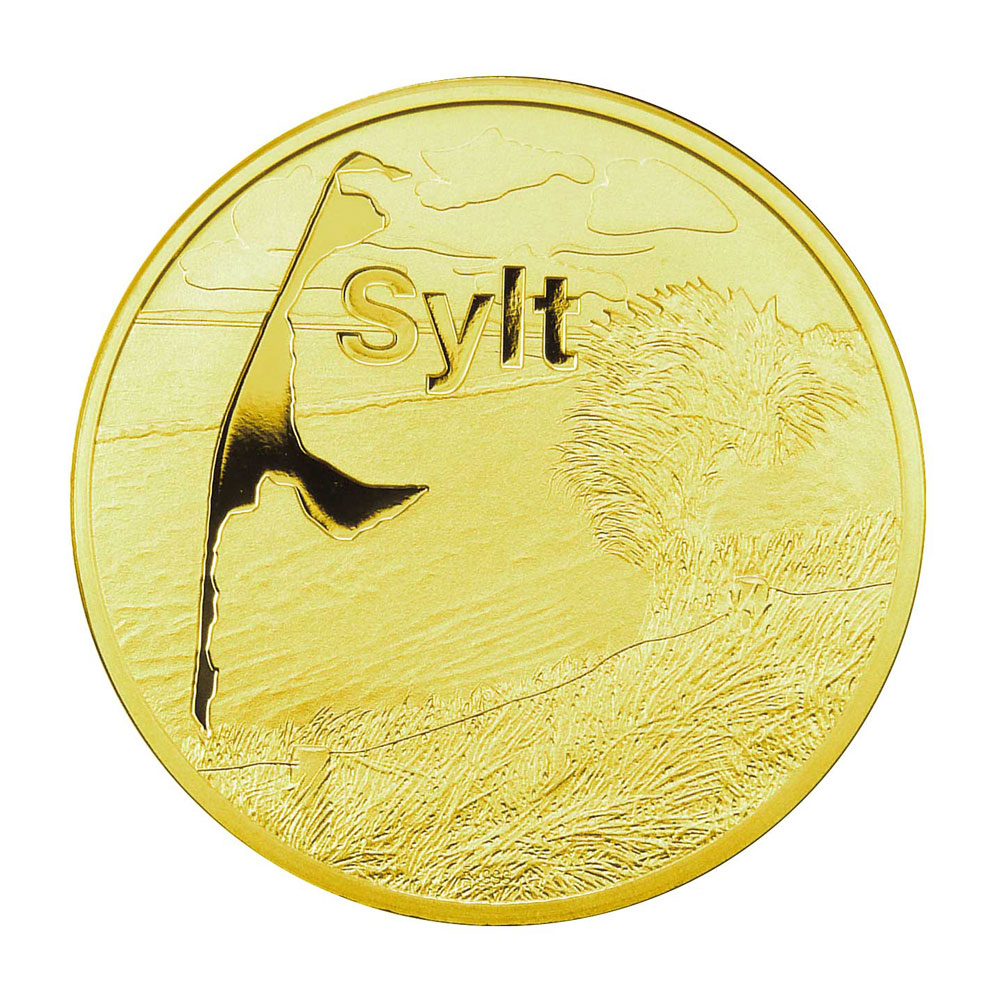 Medaille Sylt: Leuchtturm List-Ost - Feingold