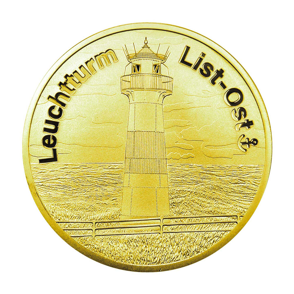 Medaille Sylt: Leuchtturm List-Ost - Feingold