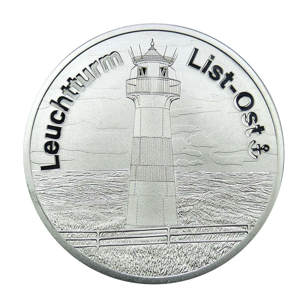 Medaille Sylt: Leuchtturm List-Ost - Feinsilber